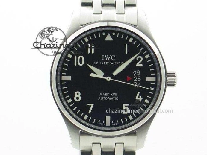 MIROTIME 0320 Mark XVII 1:1 MK Maker Best Edition SS Black Dial On SS Bracelet A OnTrend 7375